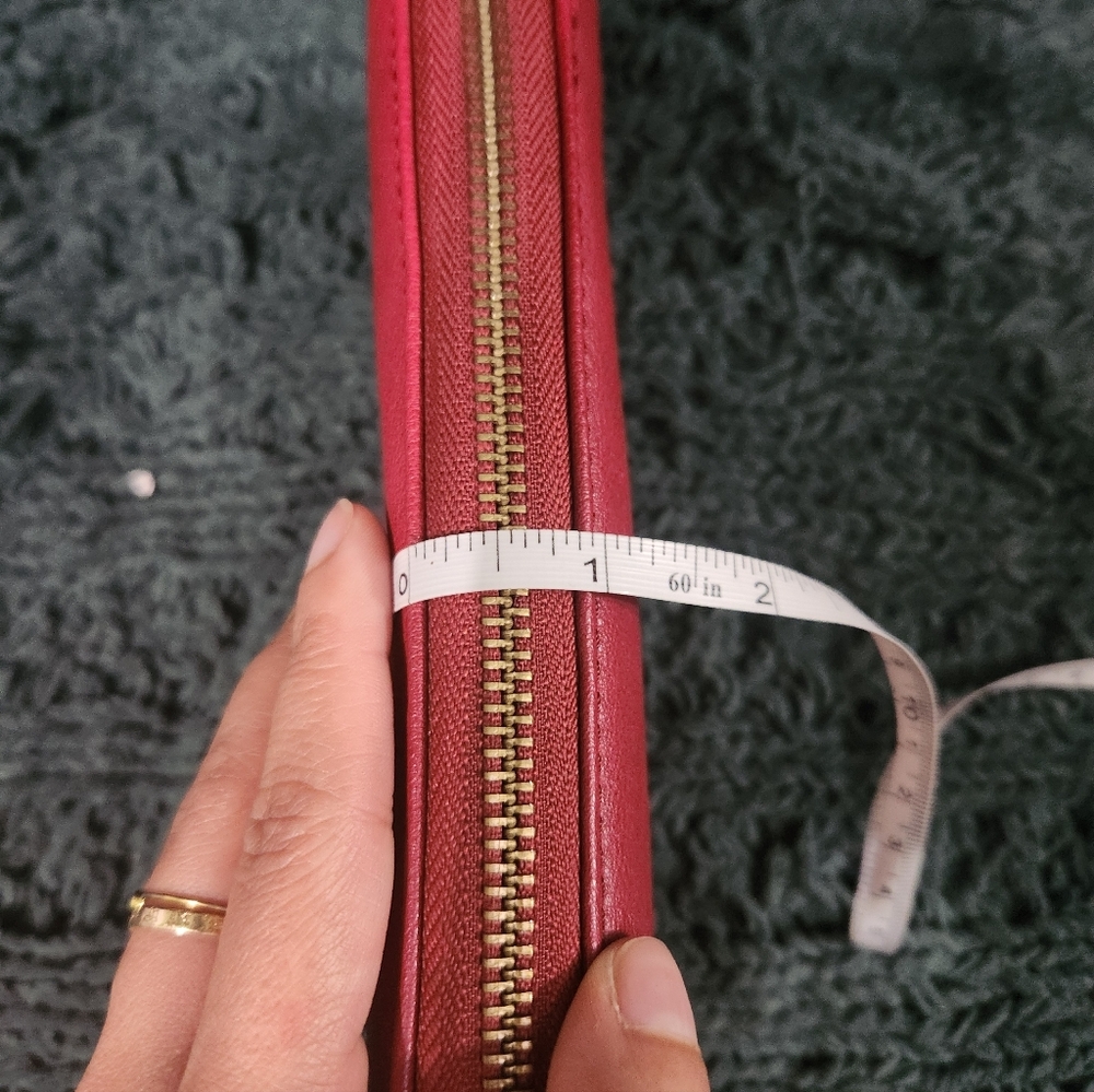 Frye And Co. Red Zip Around Wallet - Picture 13 of 13